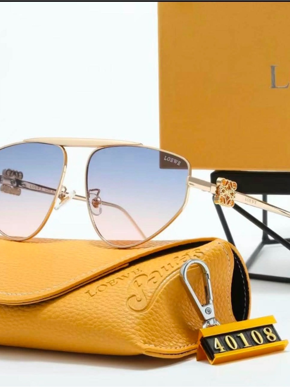 Cute Sunglasses with Blue to Pink Gradient Lenses